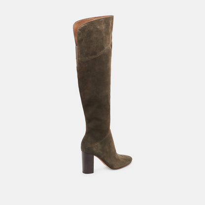 SURY WIDE CALF BOOTS ARMY SUEDE