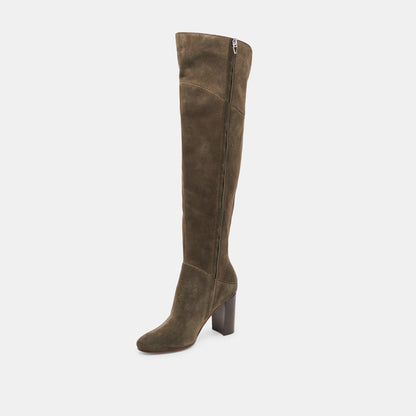 SURY WIDE CALF BOOTS ARMY SUEDE