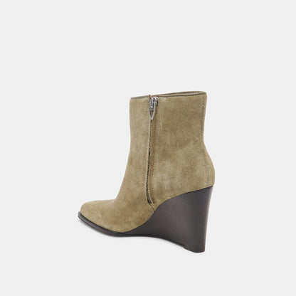 SUSANN BOOTIES MOSS SUEDE