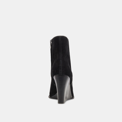 SUSANN WIDE BOOTIES ONYX SUEDE