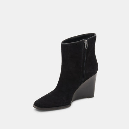 SUSANN WIDE BOOTIES ONYX SUEDE