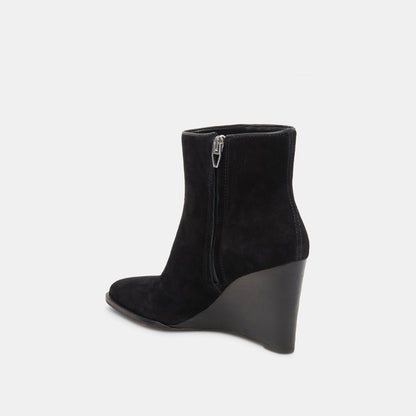 SUSANN WIDE BOOTIES ONYX SUEDE