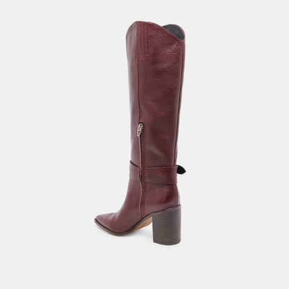 TYRONE BOOTS CRANBERRY LEATHER