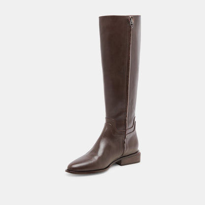 VERDI WIDE CALF BOOTS WALNUT LEATHER