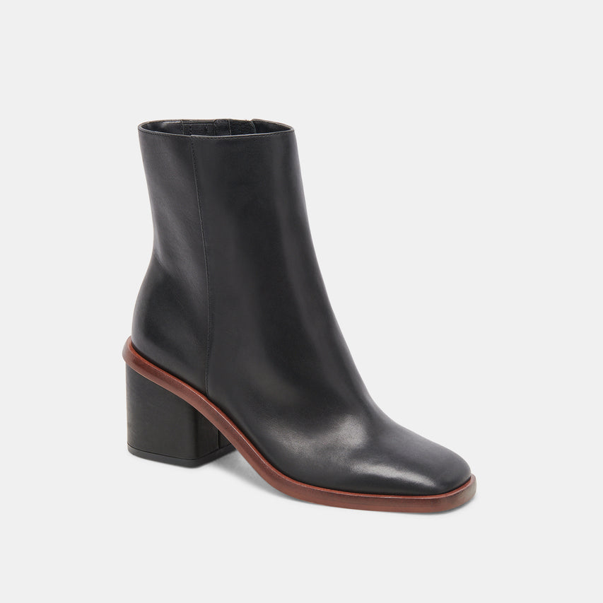 DAPPER BOOTIES BLACK LEATHER