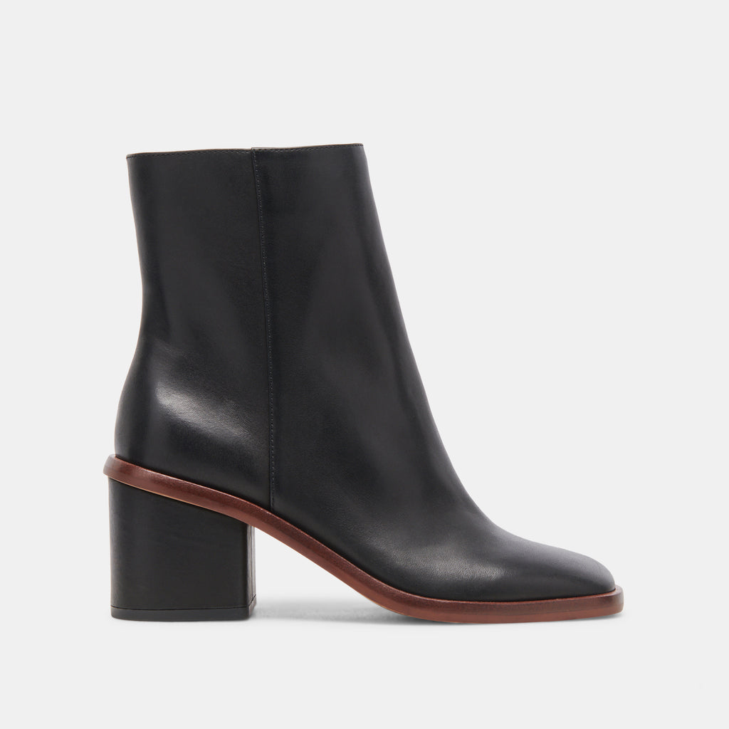 Leather booties on top sale