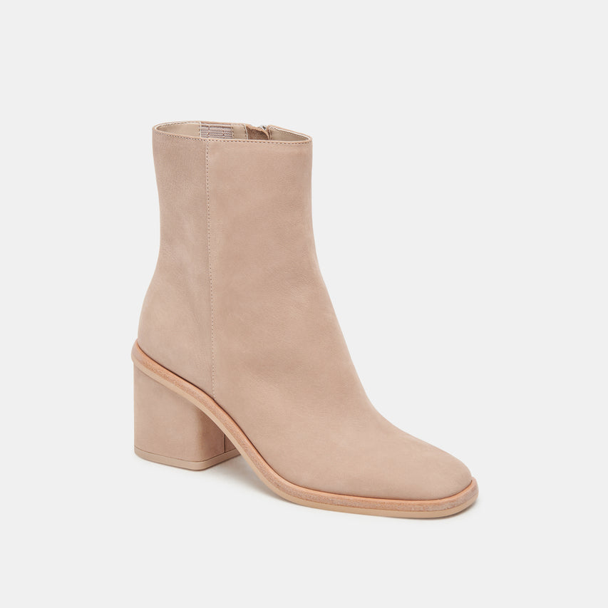 DAPPER BOOTIES TAUPE NUBUCK