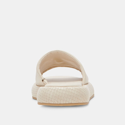 AISHA SANDALS IVORY LEATHER