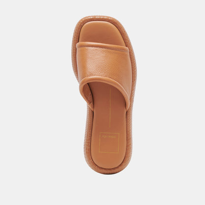 AISHA SANDALS TAN LEATHER