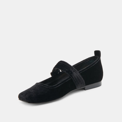 ARORA BALLET FLATS NERO VELVET