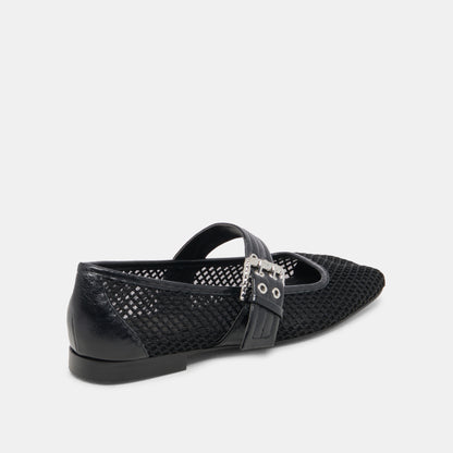 ARORA BALLET FLATS ONYX WOVEN MESH