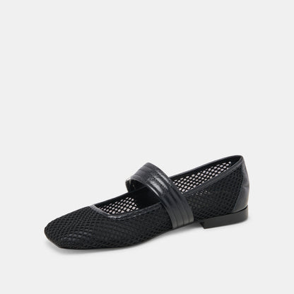 ARORA BALLET FLATS ONYX WOVEN MESH