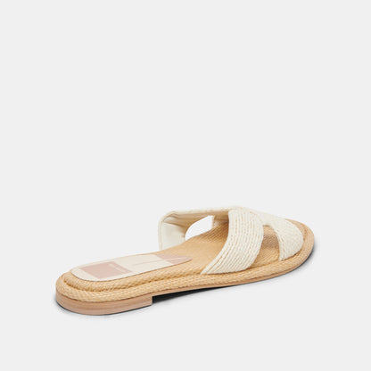 ATOMIC SANDALS WHITE RAFFIA