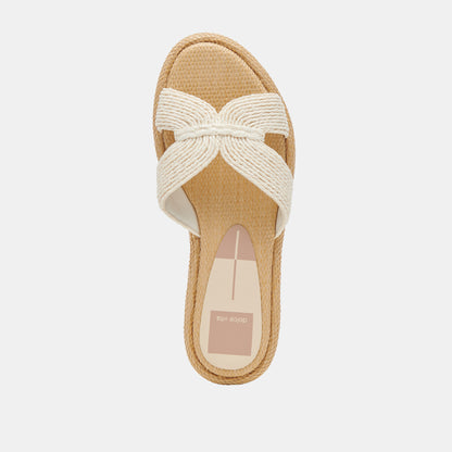 ATOMIC SANDALS WHITE RAFFIA