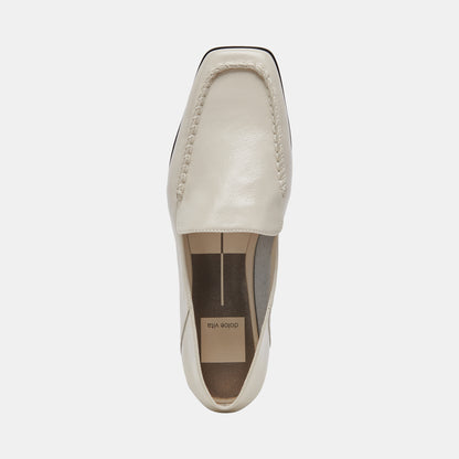 BENY FLATS IVORY CRINKLE PATENT