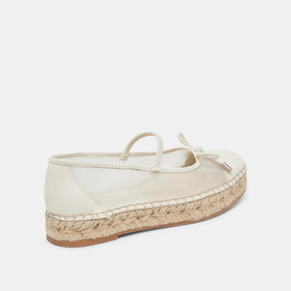 CAMBRE BALLET FLATS WHITE MESH