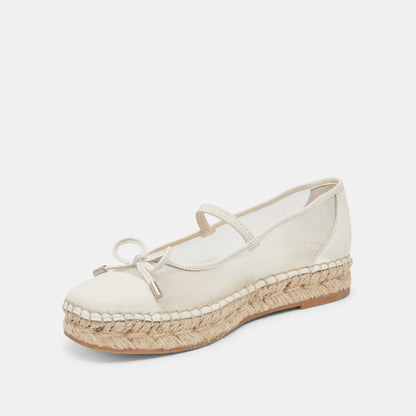 CAMBRE BALLET FLATS WHITE MESH