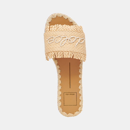 CAMINO SANDALS LT NATURAL RAFFIA