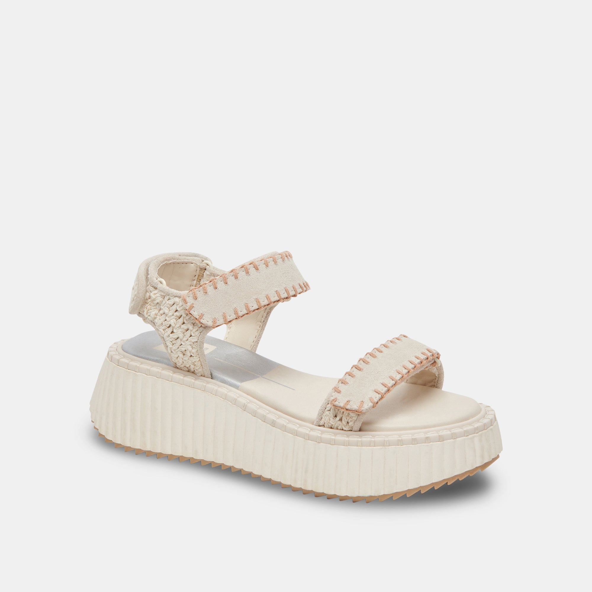 DEBRA SANDALS IVORY SUEDE – Dolce Vita