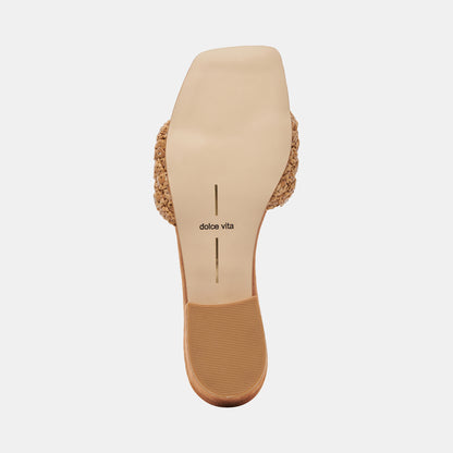 FRAZ SANDALS TAN MULTI WOVEN