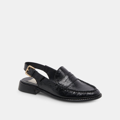 HARDI WIDE LOAFERS MIDNIGHT CRINKLE PATENT