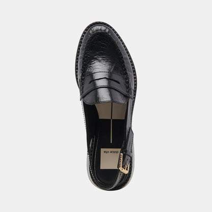 HARDI WIDE LOAFERS MIDNIGHT CRINKLE PATENT