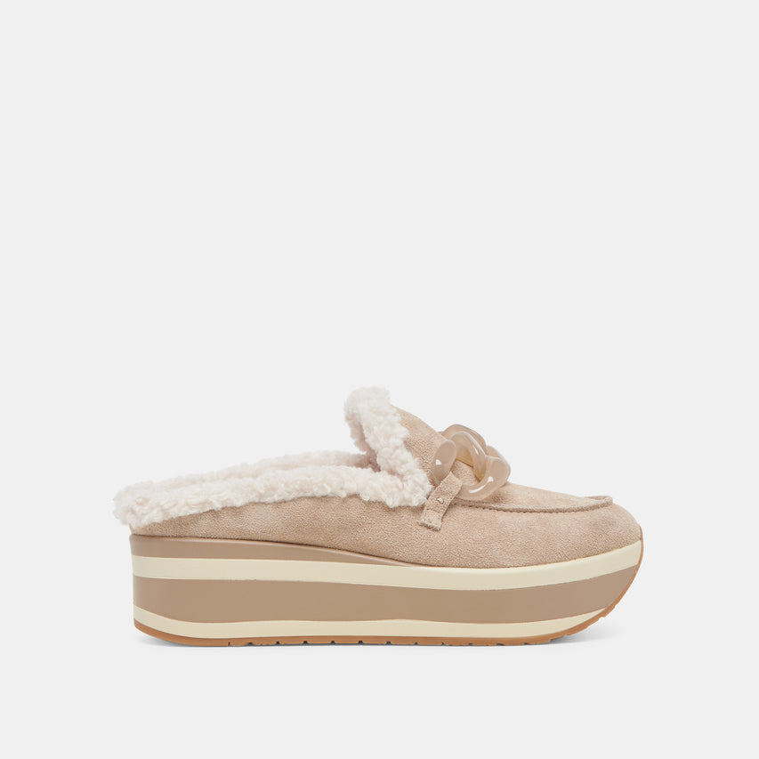 JAMEY PLUSH SNEAKERS TAUPE SUEDE