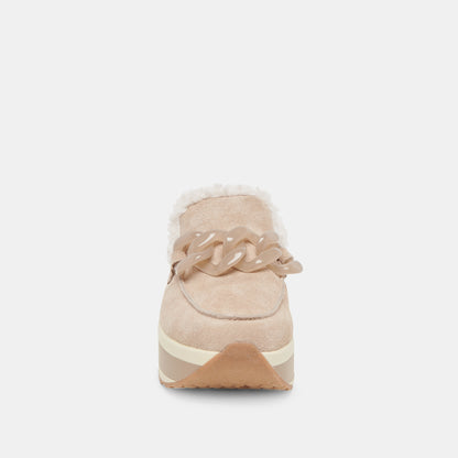 JAMEY PLUSH SNEAKERS TAUPE SUEDE