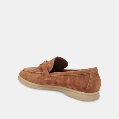 LONZO FLATS BROWN SUEDE