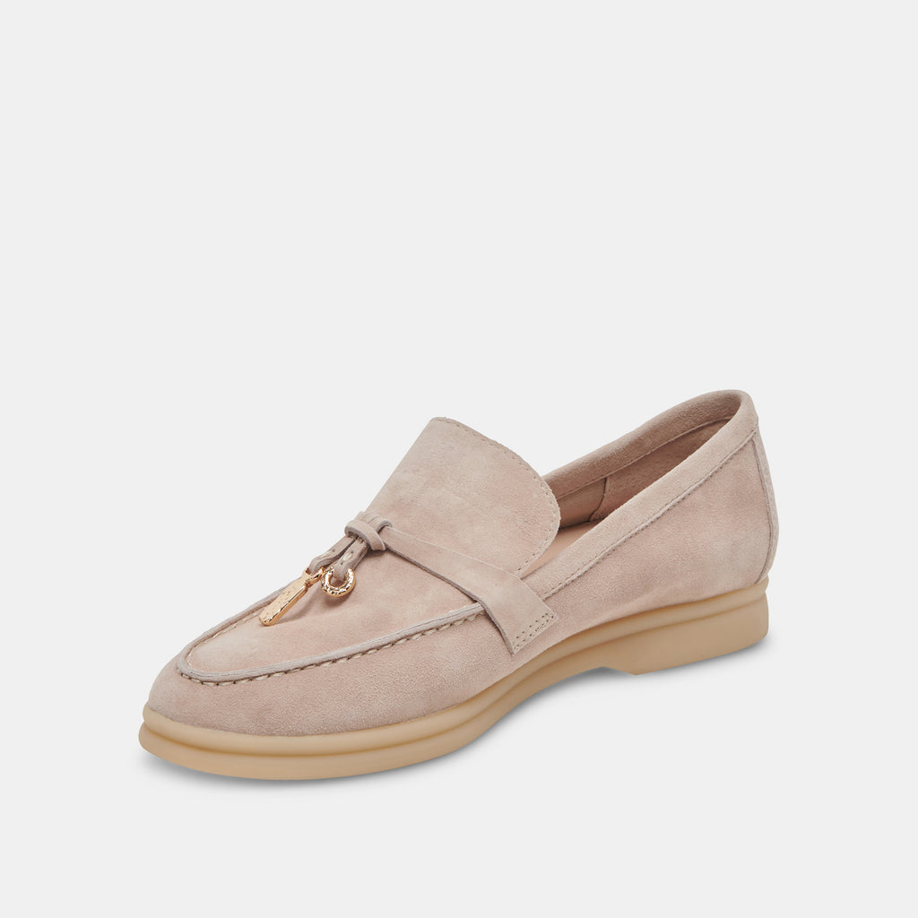LONZO FLATS TAUPE – Dolce SUEDE Vita