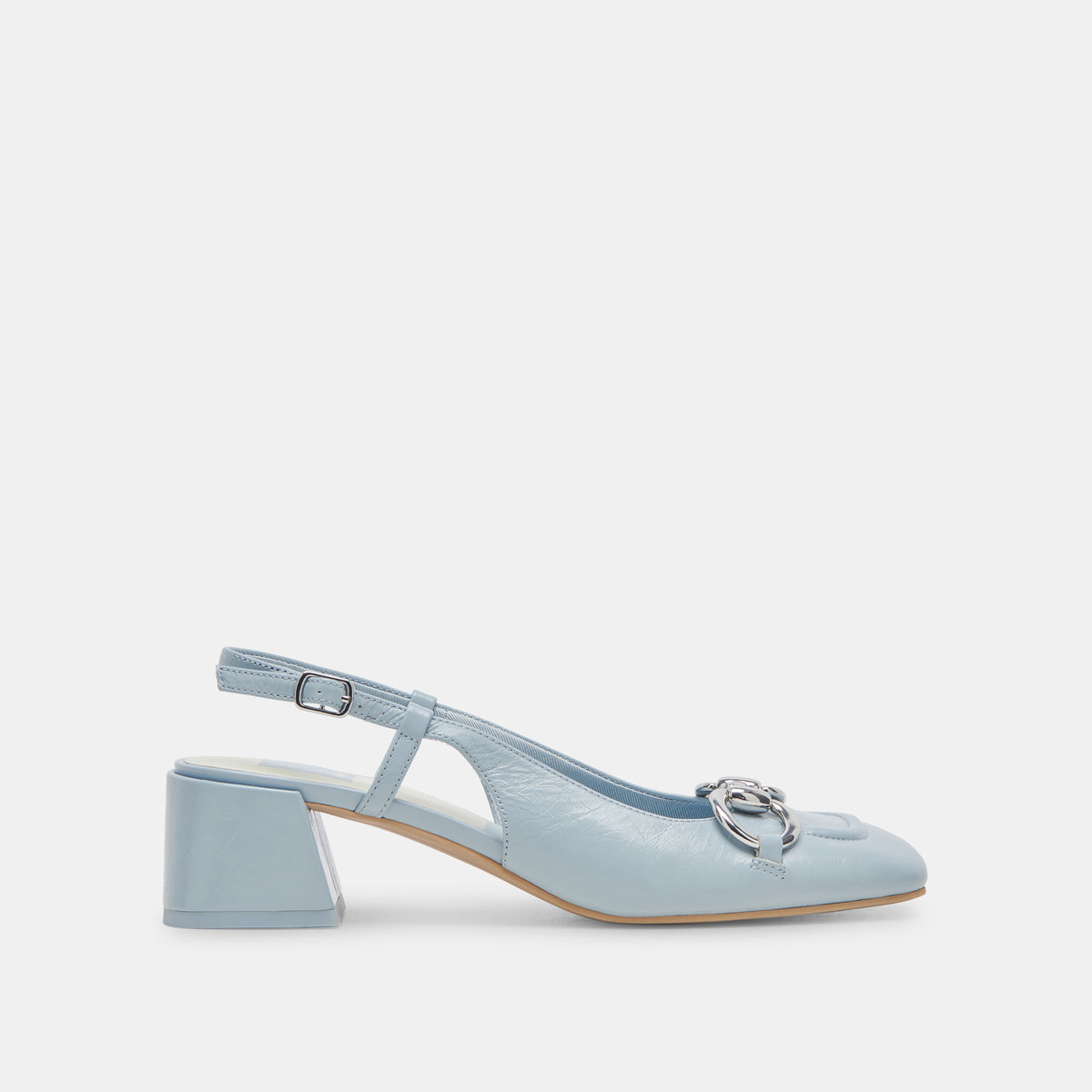 MELLI HEELS SKY BLUE CRINKLE PATENT – Dolce Vita