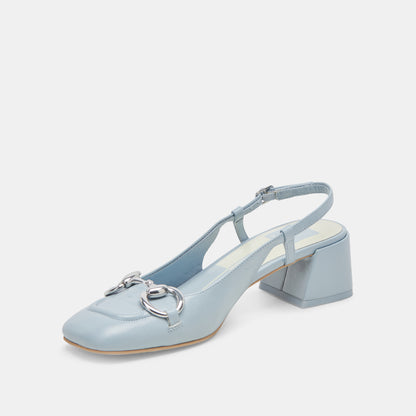 MELLI HEELS SKY BLUE CRINKLE PATENT