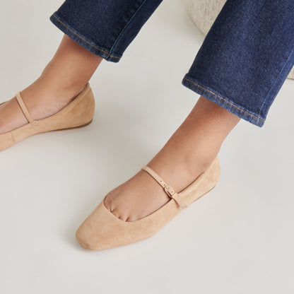 REYES BALLET FLATS BAMBOO SUEDE