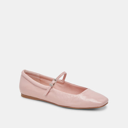 REYES BALLET FLATS PINK CRINKLE PATENT