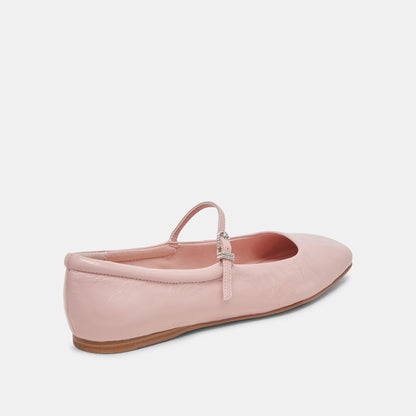 REYES BALLET FLATS PINK CRINKLE PATENT