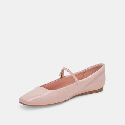 REYES BALLET FLATS PINK CRINKLE PATENT