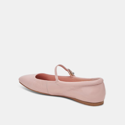 REYES BALLET FLATS PINK CRINKLE PATENT