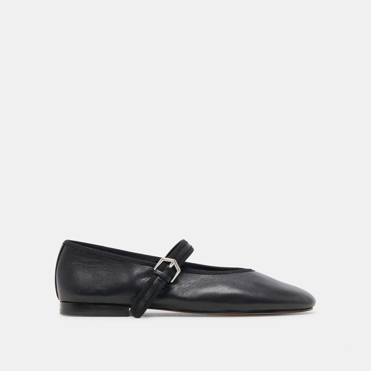 ROSLYN BALLET FLATS BLACK LEATHER – Dolce Vita