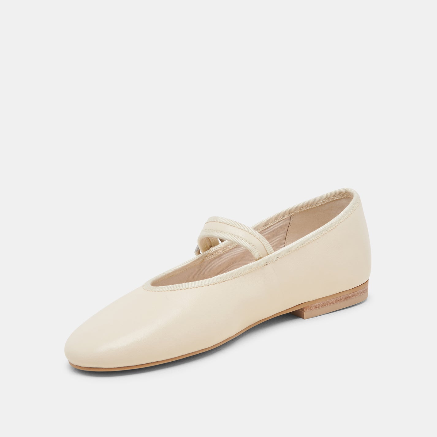 ROSLYN BALLET FLATS CREME LEATHER – Dolce Vita