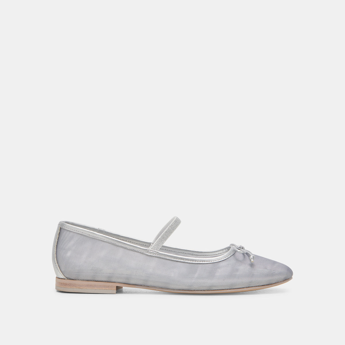 CADEL BALLET FLATS SILVER MESH – Dolce Vita