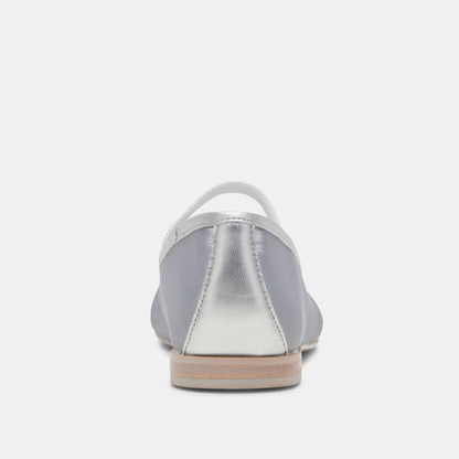 CADEL BALLET FLATS SILVER MESH