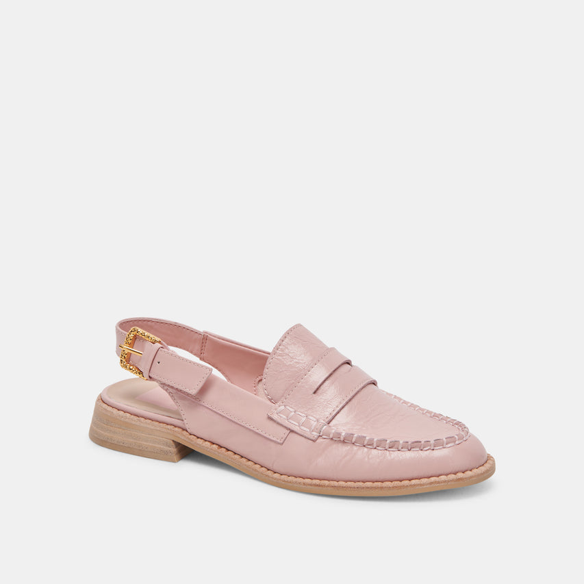 HARDI LOAFERS PINK CRINKLE PATENT