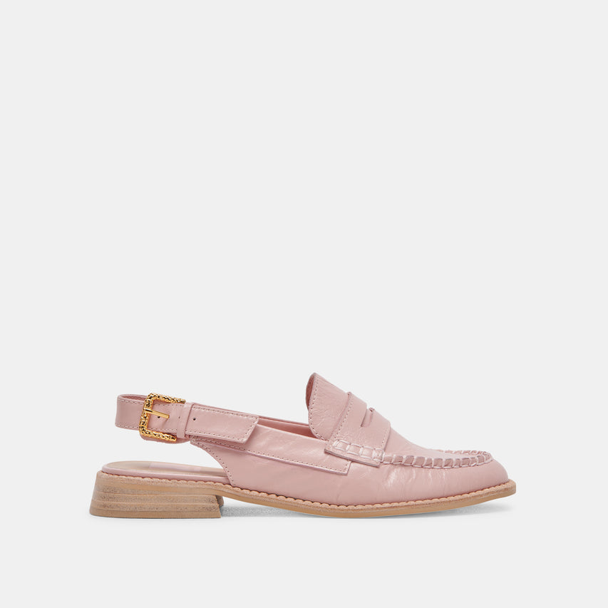 HARDI LOAFERS PINK CRINKLE PATENT