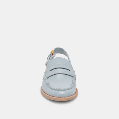 HARDI LOAFERS SKY BLUE CRINKLE PATENT