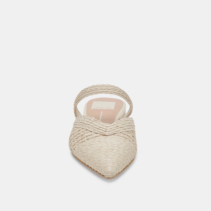 KALINE FLATS IVORY RAFFIA