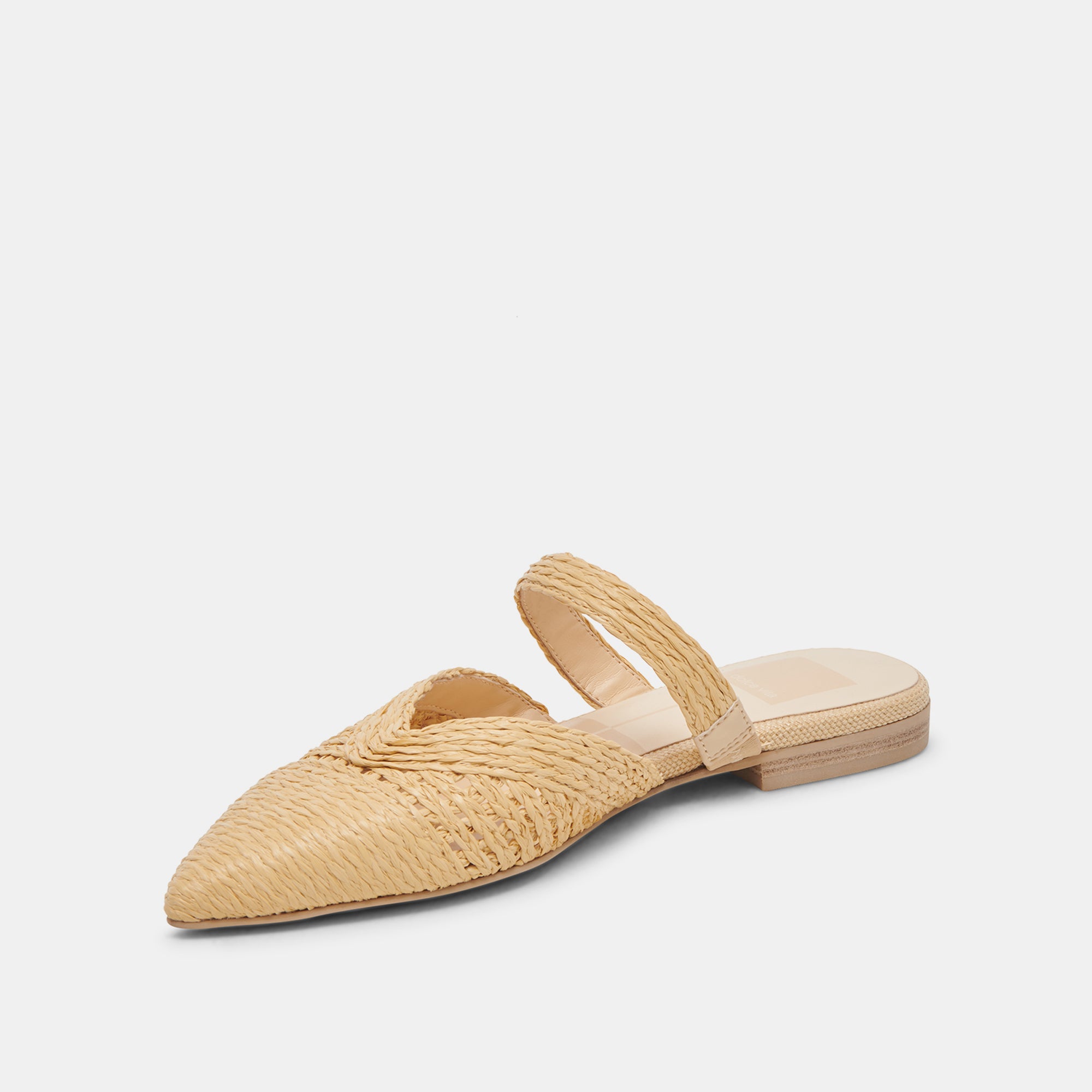 KALINE FLATS LT NATURAL RAFFIA – Dolce Vita