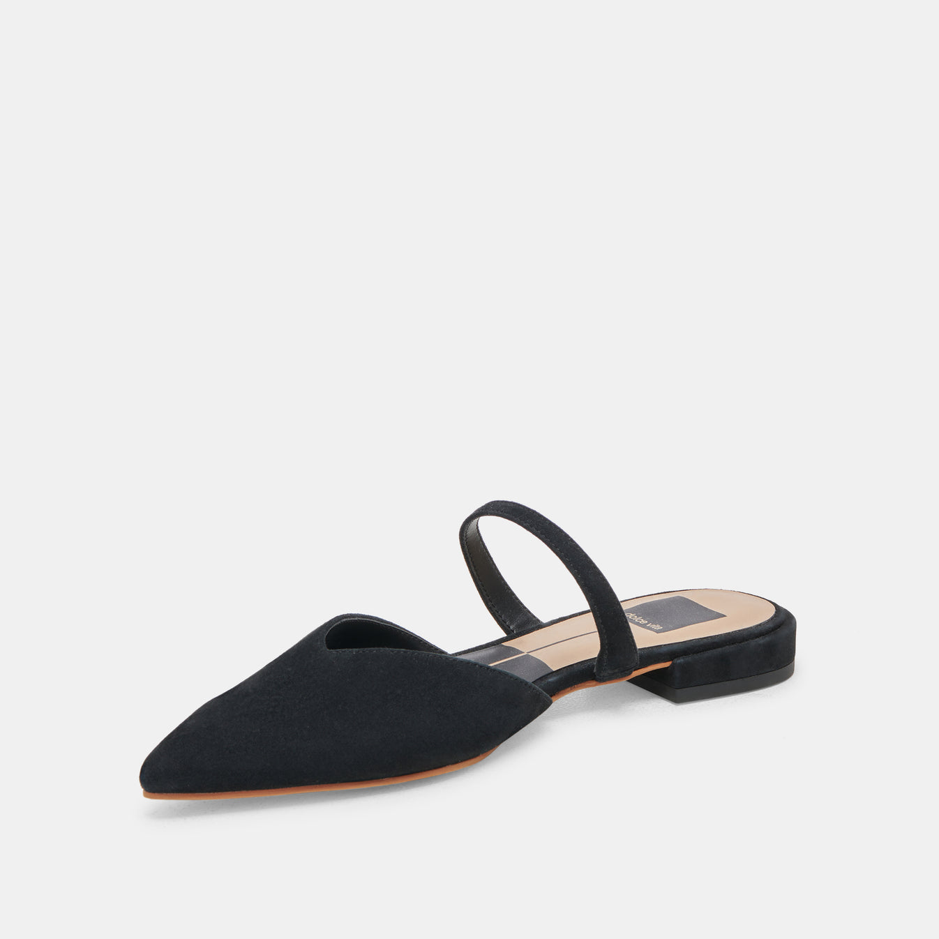 KANIKA FLATS ONYX SUEDE – Dolce Vita