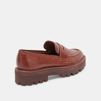 MALILA LOAFERS BROWN CRINKLE PATENT