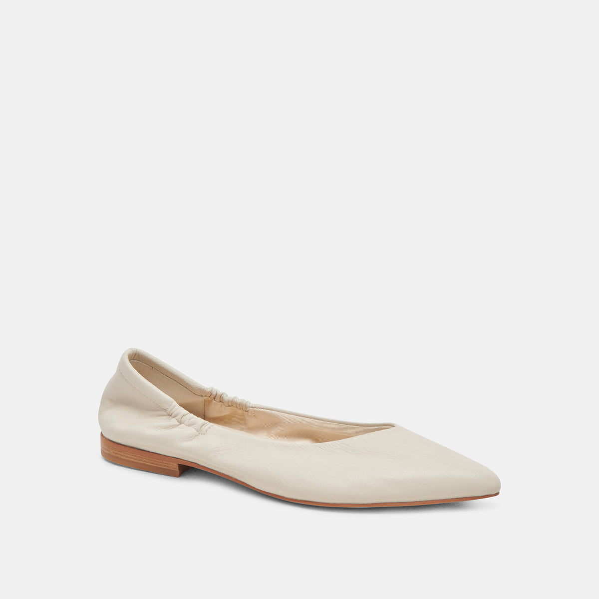 NADAV BALLET FLATS IVORY LEATHER – Dolce Vita