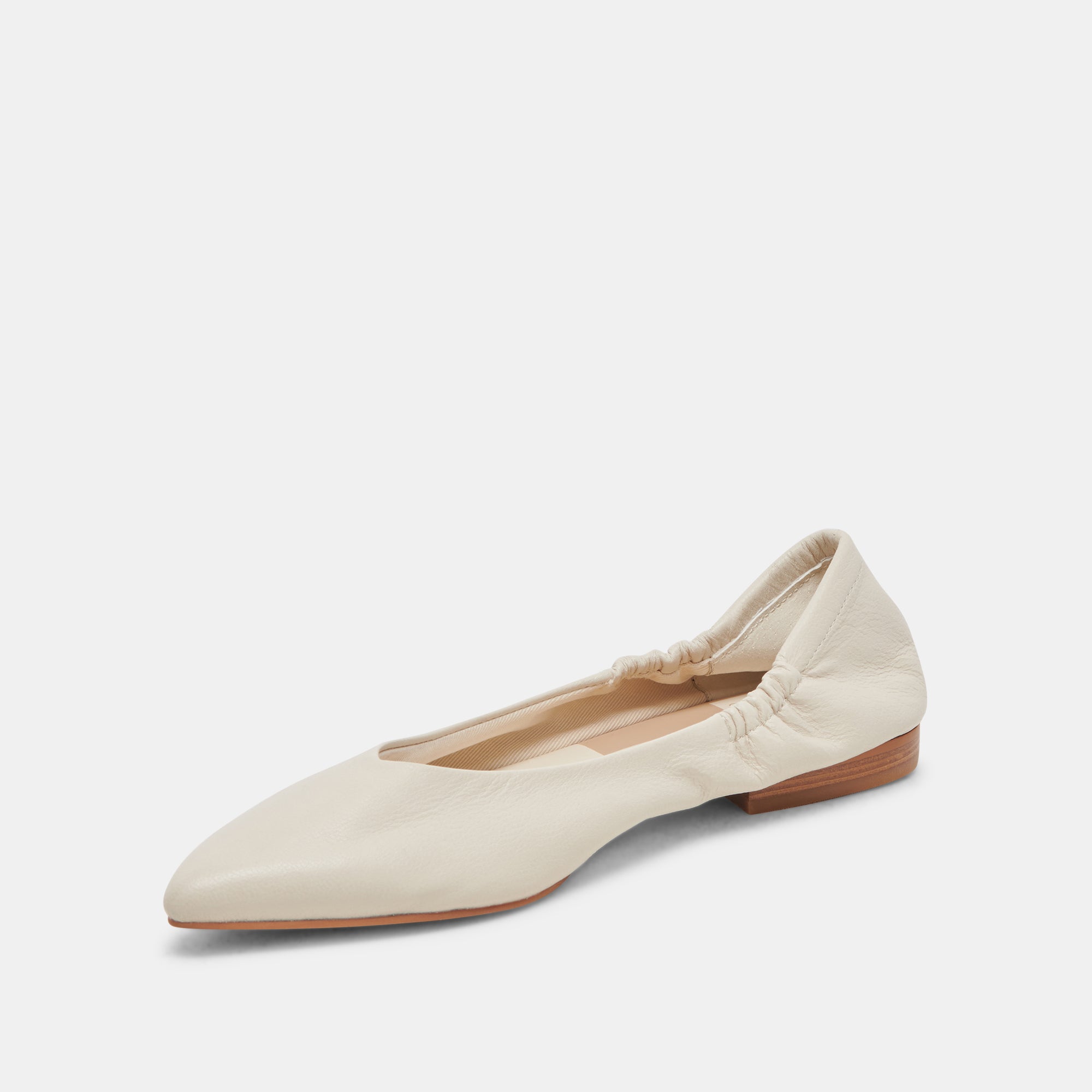 NADAV BALLET FLATS IVORY LEATHER – Dolce Vita